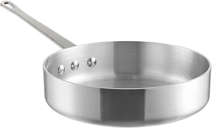 Aluminum 3.5mm Thickness Sauté Pan and Aluminum Cover - Cooking Pan Chef Cooking Pan Frying Pan Skillet for Home and Restaurant Cookware NSF Certified Dishwasher Safe