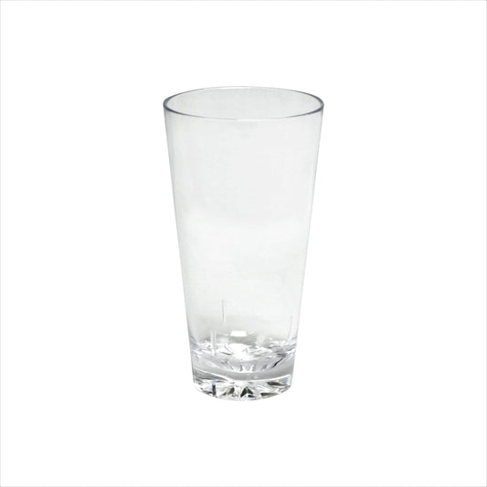 Mixing Glass Polycarbonate with Starburst Heavy Base Clear Color Comes in each- Beverage Plastic Drinking Glass Shatterproof Drinking Cup Reusable Drinking Tumbler Plastic