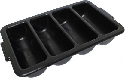 4 Compartments Silverware Organizer Cutlery Tray 22-1/2" x 13" x 4"- Plastic Utensils Drawer Holder Cutlery Holder for Kitchen Home and Restaurant Organization