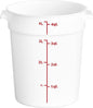 Round Food Storage Container Polypropylene - Commercial Food Storage Containers Meal Prep Containers Reusable Food Containers for Pantry Kitchen Storage Organization