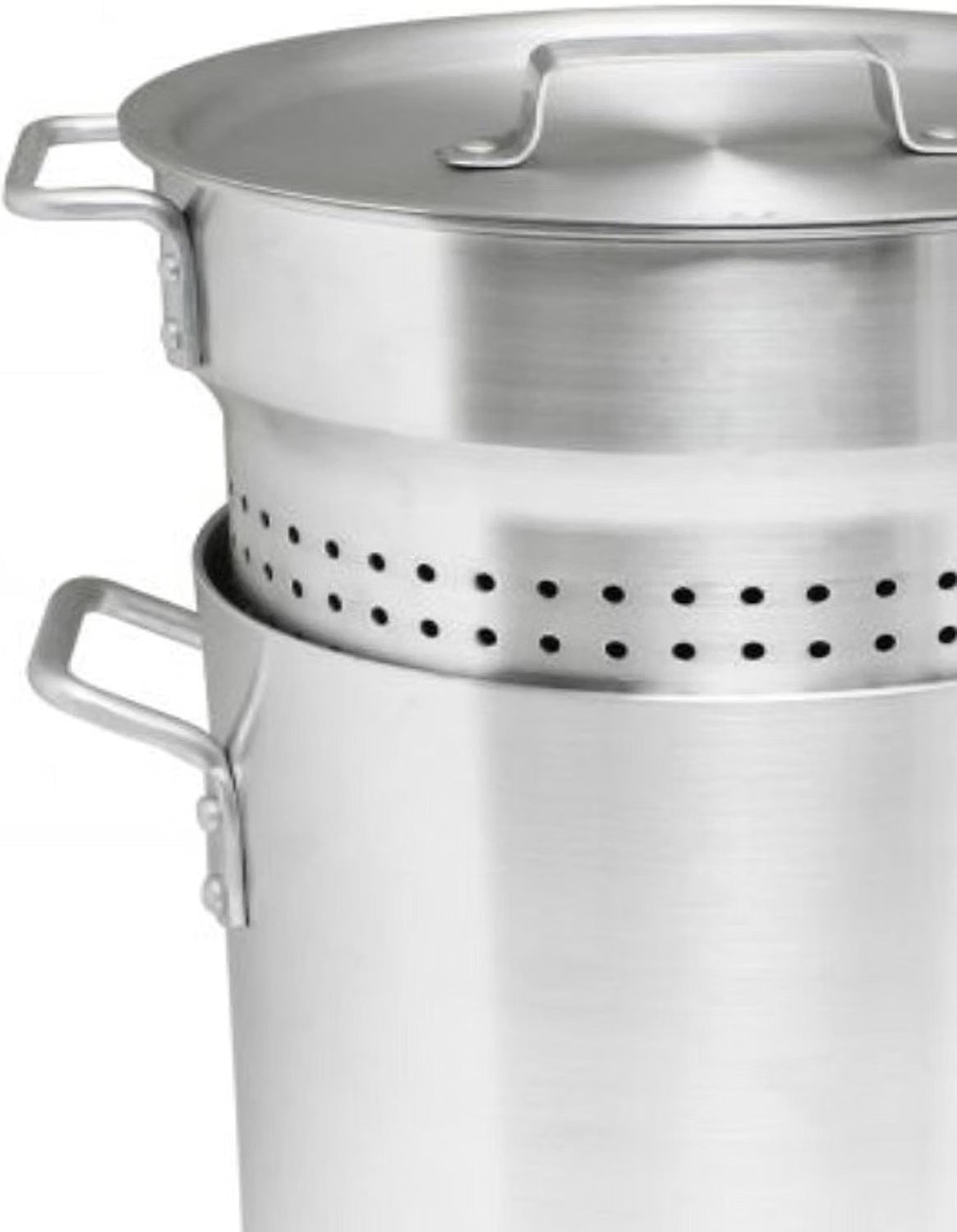 Aluminum Pasta Cooker 3 Piece Set - Multipurpose Pasta Pot with Strainer Lid Pasta Pot Cookware for Spaghetti Vegetable Blanching Home Kitchen Restaurant