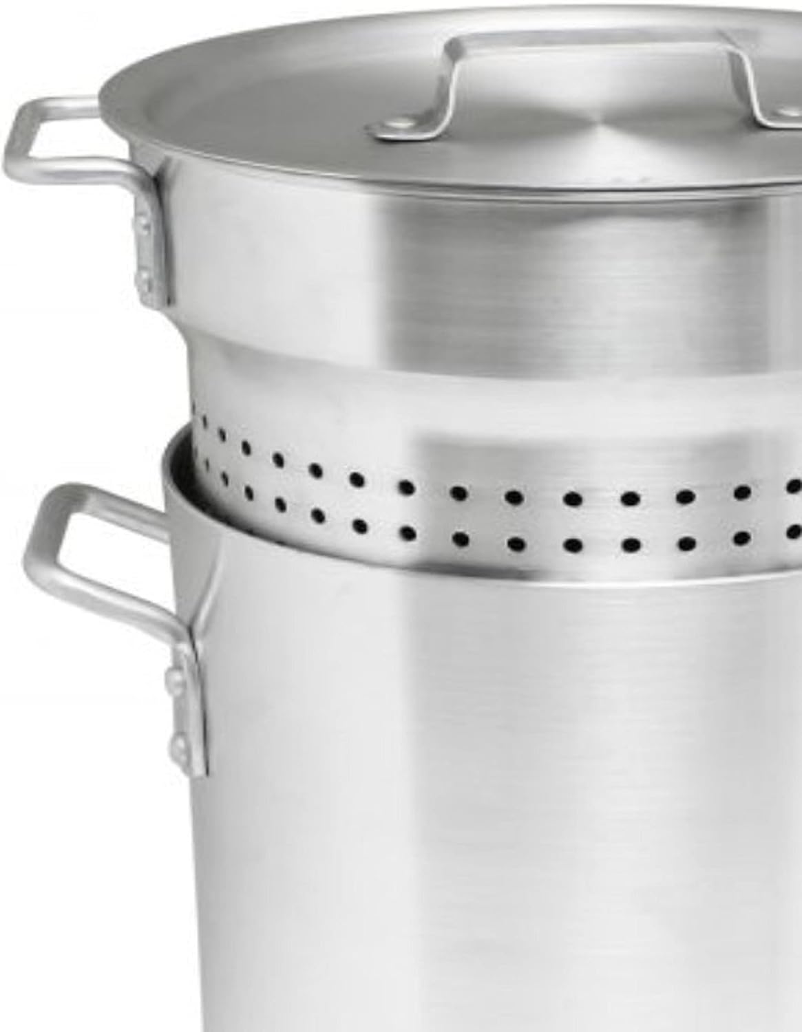 Aluminum Pasta Cooker 3 Piece Set - Multipurpose Pasta Pot with Strainer Lid Pasta Pot Cookware for Spaghetti Vegetable Blanching Home Kitchen Restaurant