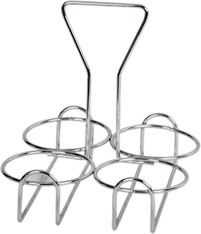 Condiment Jar Holder Iron Plated Hole Size: 3-3/8" Diameter - Condiment Rack Holder Table Caddy Tabletop Seasoning Spice Organizer for Home and Restaurant