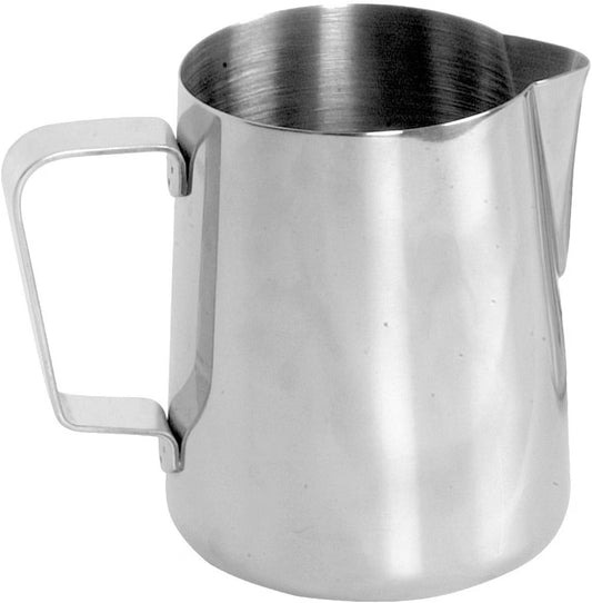 Stainless Steel Frothing Milk Pitcher- Espresso Steaming Pitcher Coffee Bar Espresso Machine Accessories Cappuccino Barista Tool Milk Jug Steamer Frother Cup