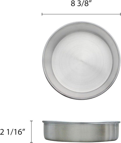 Aluminum Round Layer Cake Baking Pan Set of 3 - Bakeware for Cake Pizza Layer Cake Pans Easy Releasing Cake Baking Pans Circle Cake Pans Cake Tin Cheesecake Mold