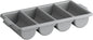4 Compartments Silverware Organizer Cutlery Tray 22-1/2" x 13" x 4"- Plastic Utensils Drawer Holder Cutlery Holder for Kitchen Home and Restaurant Organization