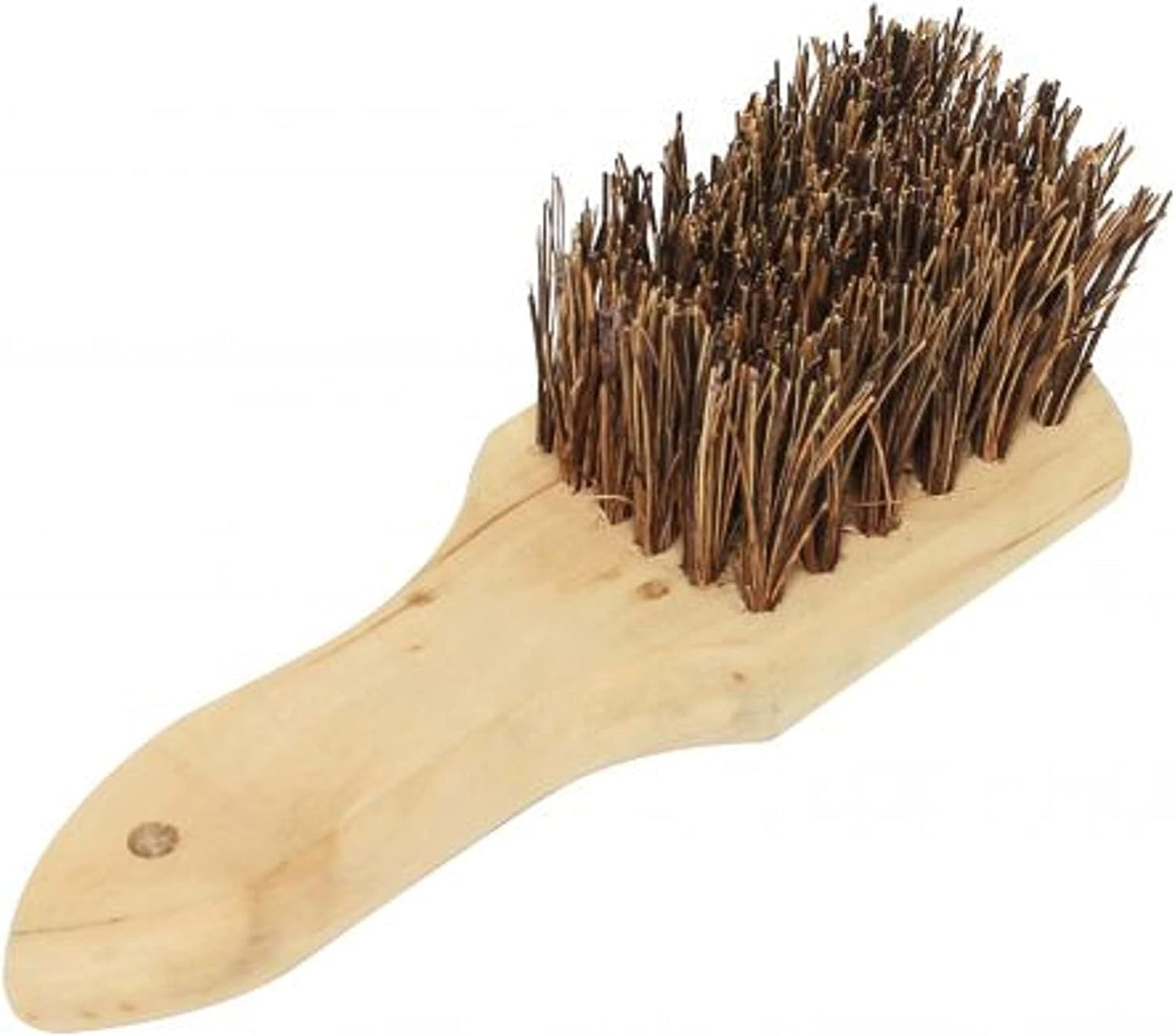 Wok Brush Palmyra Bristles with Wooden Handle - Wok Brush Cleaning Brush Kitchen pan Brush Scrub Brush Kitchen Cleaning Brush Pot Scraper Scrubber Dish Pan Brush for Cooking