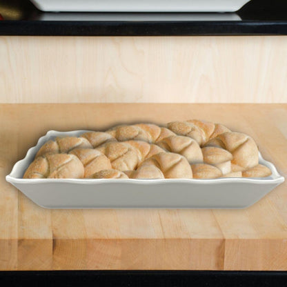 Rectangular Serving Melamine Tray - Dishwasher Safe Break-Resistant Reusable Serving Platter Plates Kitchen Plates Dinnerware Appetizer Plates