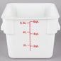 Polycarbonate Square Food Storage Container - Commercial Food Storage Containers Meal Prep Containers Reusable Food Containers for Pantry Kitchen Storage Organization