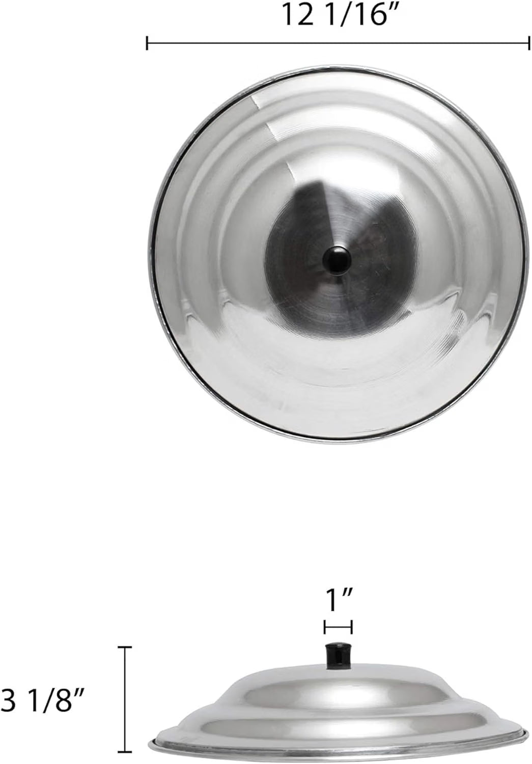Aluminum Wok Cover Lid - Frying Pan Cover Pan Cover Wok Lid Woks Asian Cookware Aluminum Dome Shaped Cover For Home Kitchen and Restaurants