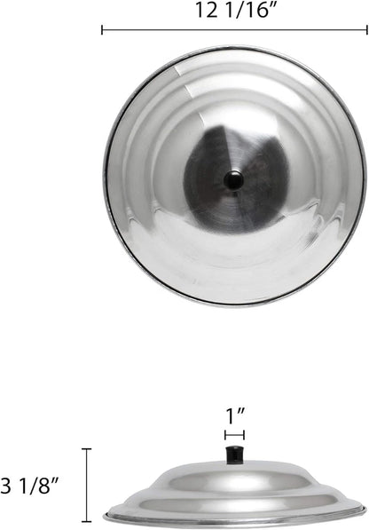 Aluminum Wok Cover Lid - Frying Pan Cover Pan Cover Wok Lid Woks Asian Cookware Aluminum Dome Shaped Cover For Home Kitchen and Restaurants