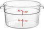 Clear Round Container Lid for Round Polycarbonate Food Storage Container for Food Storage Container Meal Prep Containers Reusable Kitchen Organization