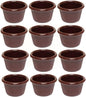 Set of 12 Fluted Ramekin Melamine - Plastic Ramekin Dipping Sauce Cup Portion Dipping Sauce Cups Individual Condiment cups For Catering Kitchen Restaurant