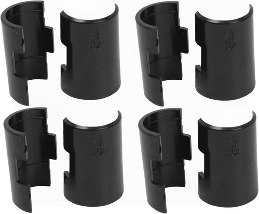 Set of 8 Split Sleeve Replacement 1-1/5" x 1-1/5" x 1-2/3- Wire Shelving Lock Clips Plastic Shelving Sleeves Replacements for Wire Shelving System