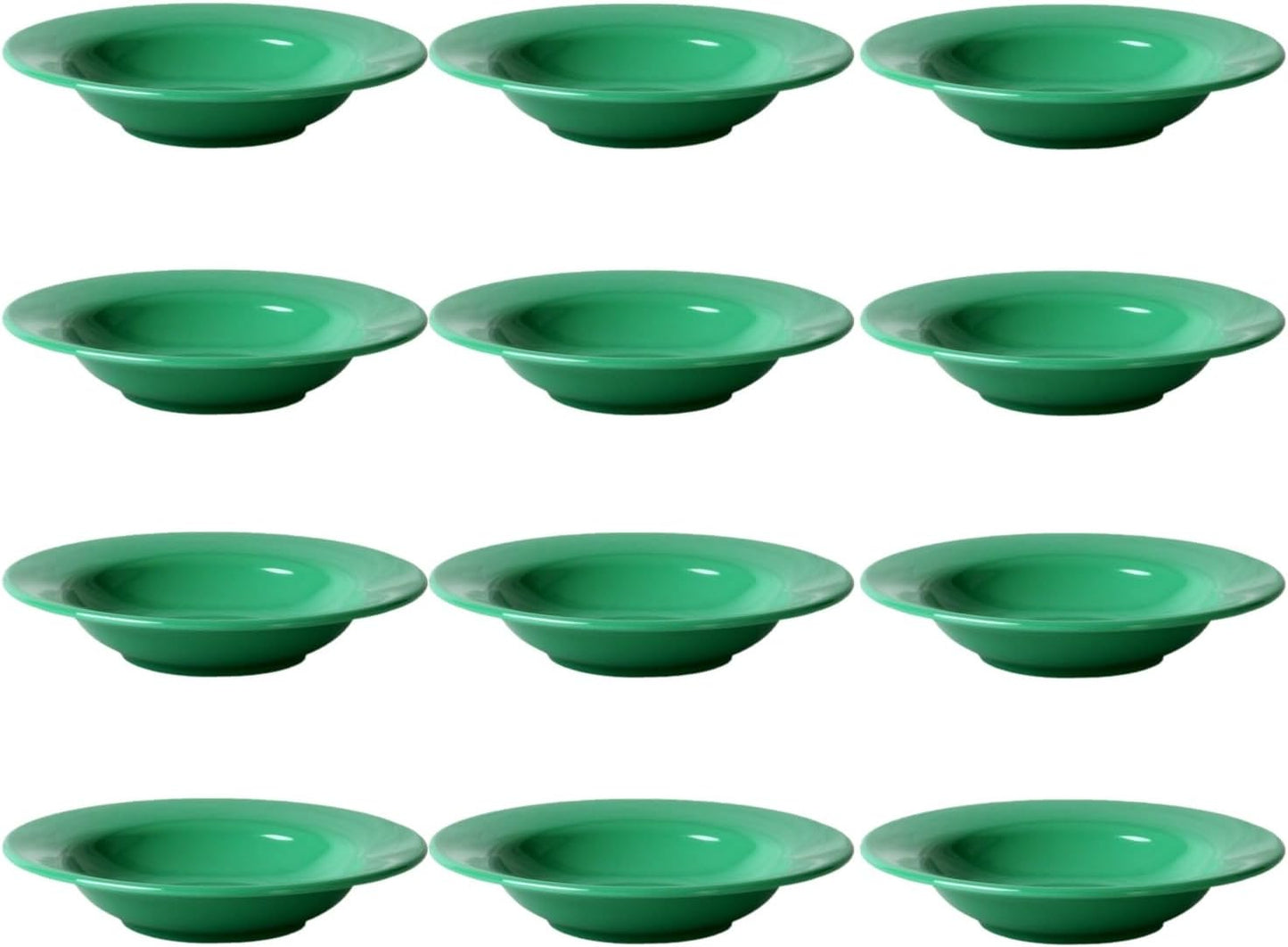 Soup Bowl Melamine Set of 12- Dishwasher Safe Break-Resistant Reusable Bowls Serving Soup Bowl Broth Cups Soup Bowls Ice Cream Dipping Sauce