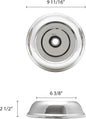 Stainless Steel Round Multi-fit Plate Cover - Standard or English-Style Dinner Plates Reusable Food Cover for Outdoors Parties Picnics BBQs Home Restaurants