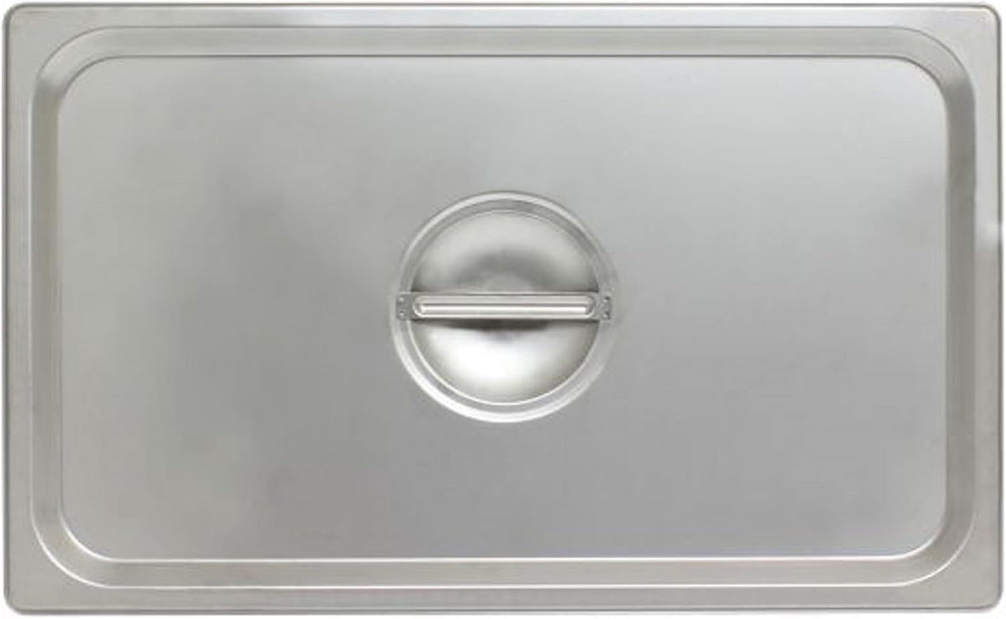 Stainless Steel Anti-Jamming Steam Pan Cover 24 Gauge- Chafing Anti-Jam Steam Table Pan Lid Catering Metal Food Pan Cover for Restaurant Family Events Personal Catering