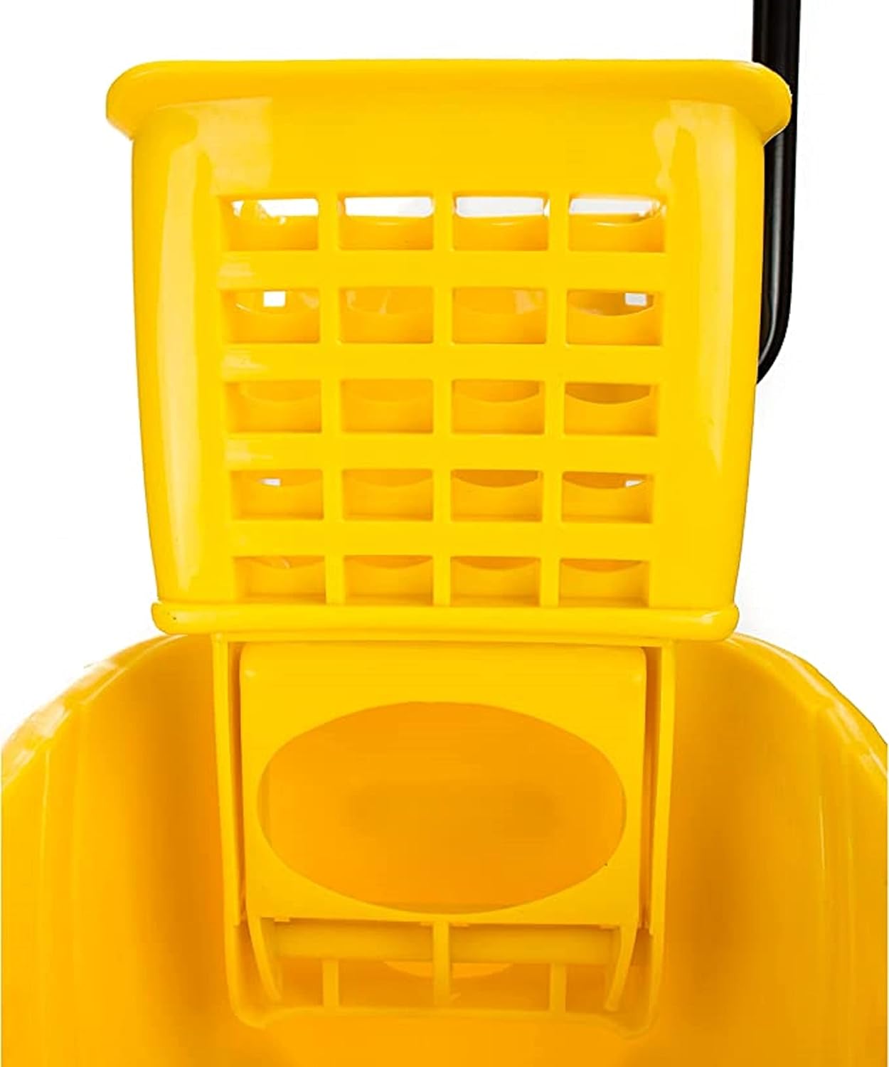36 qt. Yellow Mop Wringer- Pail/Mop Bucket Side-Press Replacement Wringer Household Portable Mop Bucket Wringer Ideal for Household and Public Places Floor