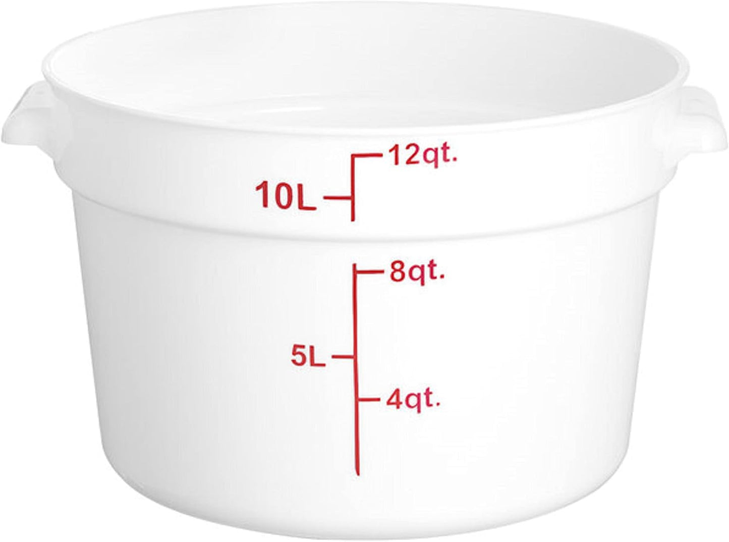 Round Food Storage Container Polypropylene - Commercial Food Storage Containers Meal Prep Containers Reusable Food Containers for Pantry Kitchen Storage Organization