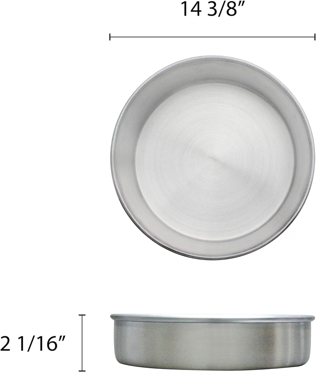 Aluminum Round Layer Cake Baking Pan Set of 3 - Bakeware for Cake Pizza Layer Cake Pans Easy Releasing Cake Baking Pans Circle Cake Pans Cake Tin Cheesecake Mold