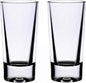 Straight Round Shot Glass Polycarbonate with Heavy Base Clear Color Set of 2- Liquor Plastic Drinking Glass Clear Shot Glass Tequila Shots for Whiskey Tequila Vodka Espresso