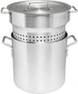 Aluminum Pasta Cooker 3 Piece Set - Multipurpose Pasta Pot with Strainer Lid Pasta Pot Cookware for Spaghetti Vegetable Blanching Home Kitchen Restaurant