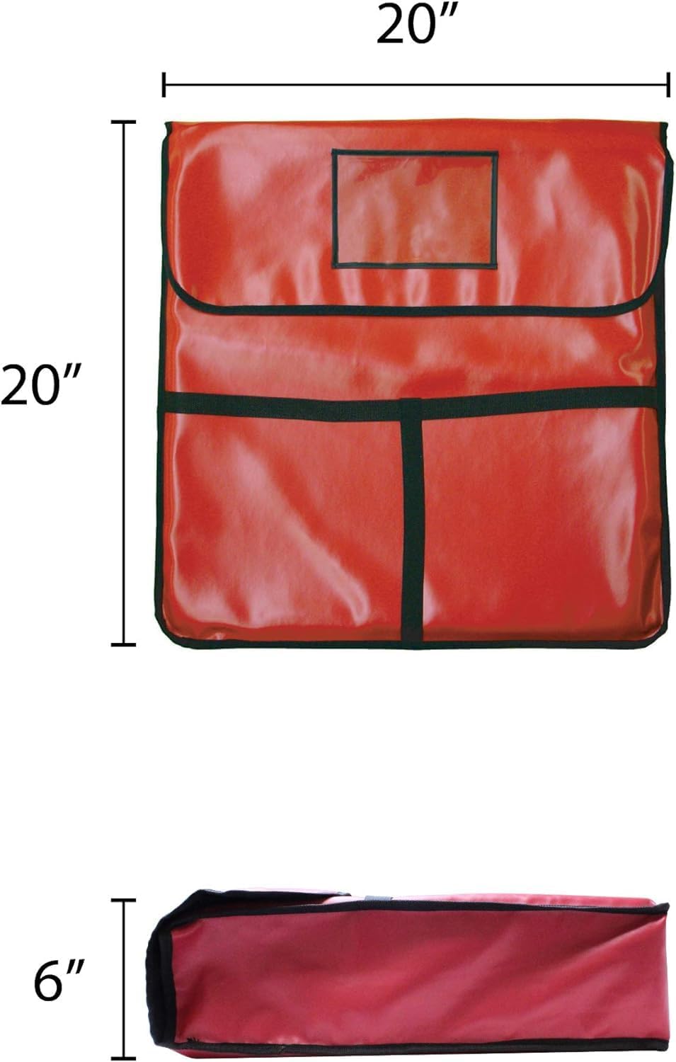 Insulated Pizza Bag Holds Pizza Leatheroid's PVC with Nylon Edges Exterior- Insulated Pizza Warmer Bags Pizza Delivery Bags Pizza Bag for Personal Professional Use