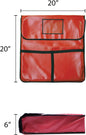 Insulated Pizza Bag Holds Pizza Leatheroid's PVC with Nylon Edges Exterior- Insulated Pizza Warmer Bags Pizza Delivery Bags Pizza Bag for Personal Professional Use