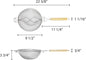 Reinforced Fine Double Mesh Strainer Nickel Plated Wire Frame & Support Handle Length- Kitchen Sieve Sifters Strainers for Sauces Gravies Tea Rice Oil Noodles and Fruits
