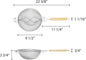 Reinforced Fine Double Mesh Strainer Nickel Plated Wire Frame & Support Handle Length- Kitchen Sieve Sifters Strainers for Sauces Gravies Tea Rice Oil Noodles and Fruits