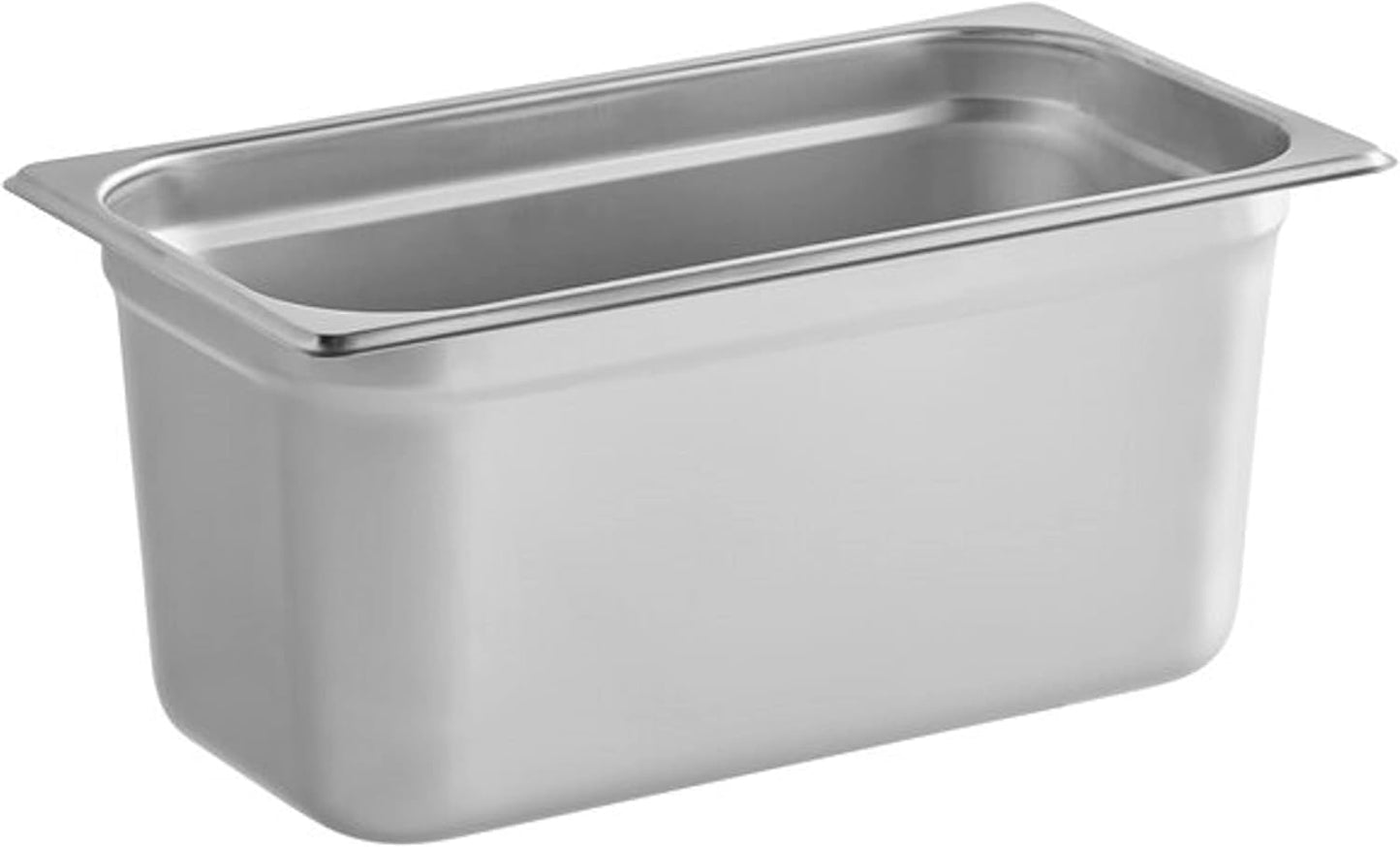 Deep Stainless Steel Anti-Jamming Steam Pan 22 Gauge- Chafing Steam Table Pans Catering Food Storage Metal Pan Hotel Pan for Restaurant Events Catering Use