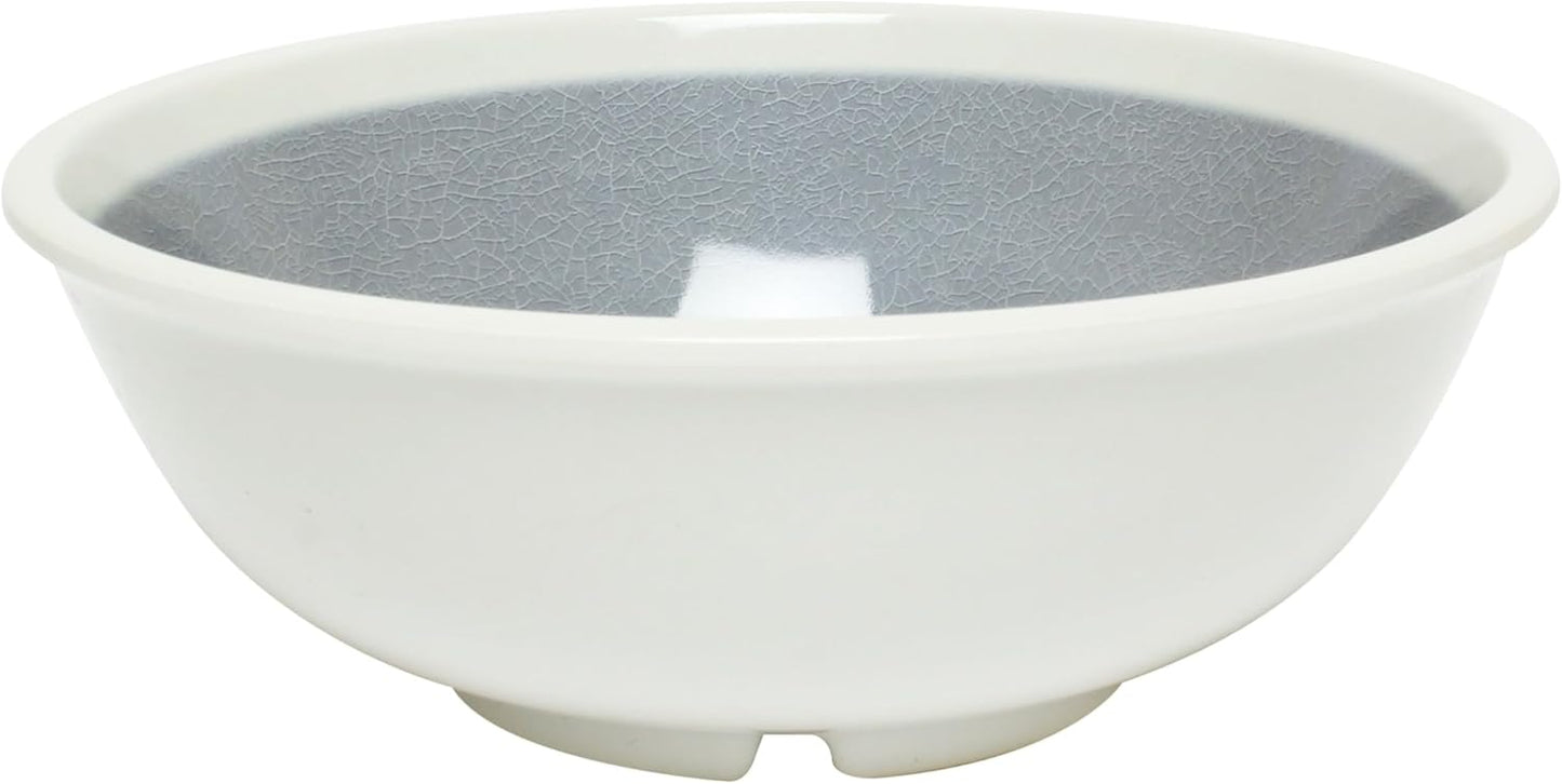 Graham Dinnerware Salad Bowls Melamine Set of 12- Dishwasher Safe Break-Resistant Reusable Bowls Serving Bowl Soup Bowls for Fruits Salad Kitchen Restaurants