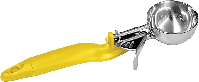 Lever Disher #30 Stainless Steel Ergo Handle- Ice Cream Cookie Scooper for Baking Cookie Scoops Portion Control Scoop Cupcake Batter Ice Cream Yogurt Gelatos
