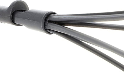 12 1/8” Nylon Whisk/Whisk High-Heat Nylon & Polypropylene Handle Black Color- Heat Resistant up to 410°F for Whisking Beating Blending Beating Stirring Ingredients Mixing Sauces Whisk