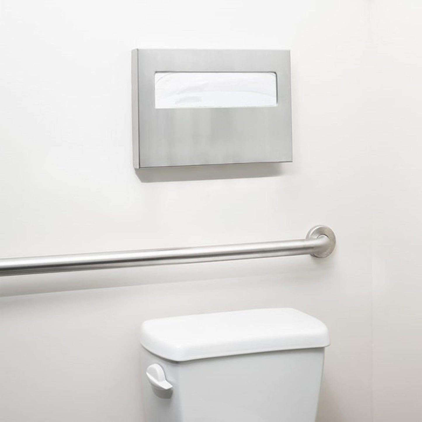 15-5/8" x 11-1/2" x 2" Stainless Steel Toilet Seat Cover Dispenser Fits 500 Sheets - Wall Mounted Toilet Seat Cover Holder for Commercial Office Restaurants Hospitals Schools