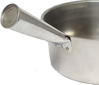 2  Quart Water Ladle Stainless Steel Body with Welded Handle- Steel Dipper Water Ladle Soup Ladle Spoon Long Handle Water Scoop Cup Household Accessories Home Kitchen