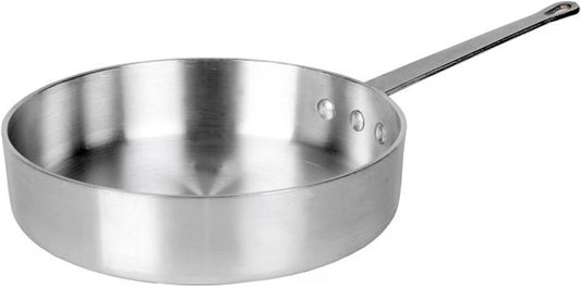Aluminum 3.5mm Thickness Sauté Pan and Aluminum Cover - Cooking Pan Chef Cooking Pan Frying Pan Skillet for Home and Restaurant Cookware NSF Certified Dishwasher Safe