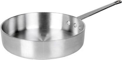 Aluminum 3.5mm Thickness Sauté Pan and Aluminum Cover - Cooking Pan Chef Cooking Pan Frying Pan Skillet for Home and Restaurant Cookware NSF Certified Dishwasher Safe