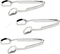 6" Stainless Steel Snail Escargot Tongs Set of 3- Seafood Snail Escargot Tongs Server Serving Cooking Tong for Home Kitchen Restaurant Hotel BBQ