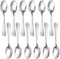 Stainless Steel - Tahoe Silverware Flatware Cutlery Kitchen Tableware Set for Home and Restaurant for Soup Spoons Round Spoons Metal Spoon Cutlery