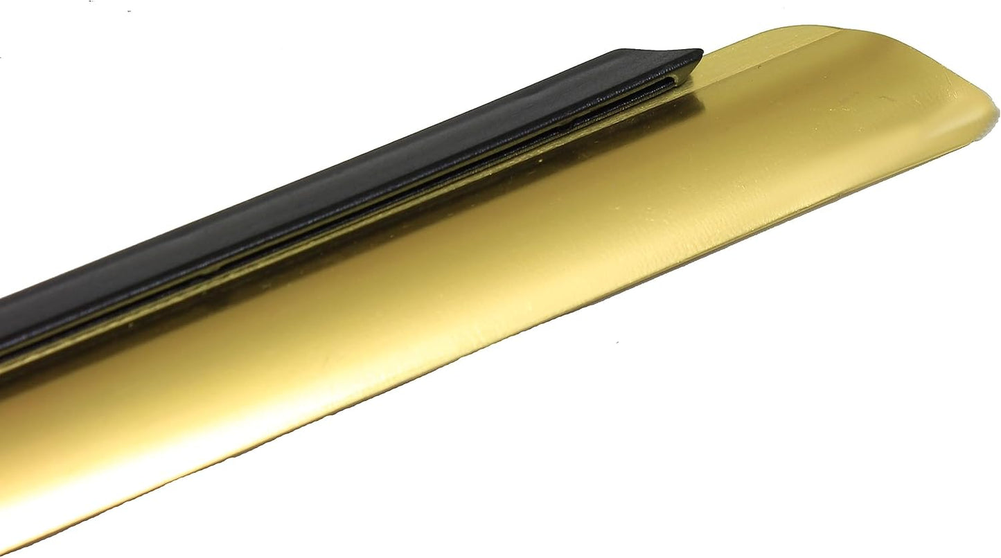 5 1/2" Aluminum Deluxe Crumb Sweeper Gold Color Set of 6- Table Crumbers for Tablecloth in Restaurants and Homes Servers Waiters Waitresses Tool