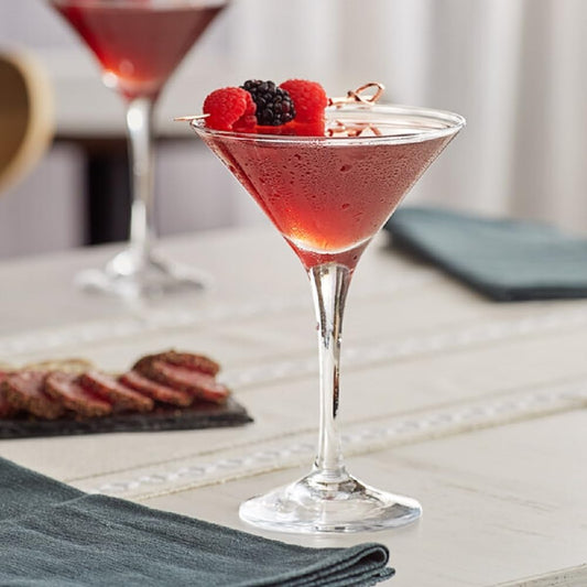 8 oz Martini Glass Polycarbonate Clear Color- Stemware Beverage Plastic Drinking for Bar Martini Cosmopolitan Manhattan Gimlet Pisco Sour Reusable Party Cup Drinkware