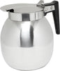 64 oz Stainless Steel Coffee Decanter with Black Easy-Grip Handle Mirror Finish- Coffee Server Beverage Serveware Coffee Carafes For Keeping Hot Liquids Coffee Pot Decanter