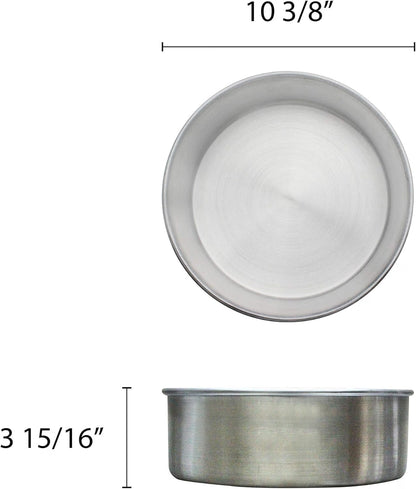 Aluminum Round Layer Cake Baking Pan Set of 3 - Bakeware for Cake Pizza Layer Cake Pans Easy Releasing Cake Baking Pans Circle Cake Pans Cake Tin Cheesecake Mold
