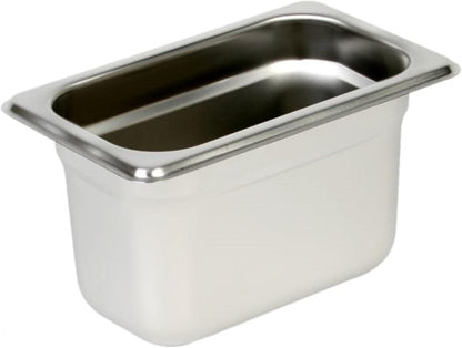 Deep Stainless Steel Anti-Jamming Steam Pan 22 Gauge- Chafing Steam Table Pans Catering Food Storage Metal Pan Hotel Pan for Restaurant Events Catering Use