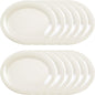 Oval Platter Pure Melamine Set of 12- Dishwasher Safe Break-Resistant Reusable Plates Kitchen Plates Dinnerware Serving Platter Dishes for Home Kitchen