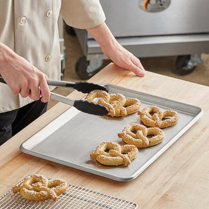Half Size Stainless Steel Sheet Pan 20 Gauge- Bakeware Baking Pan Baking Sheet Baking Tray Cookie Sheet Cookie Tray Pans Perfect for Baking Roasting Heavy Duty & Rust Free