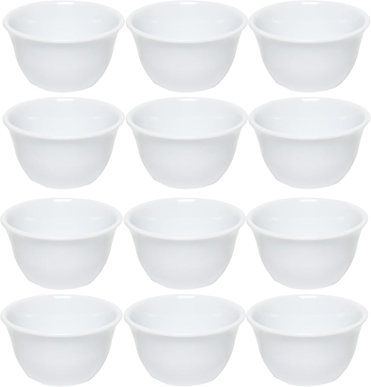 Bouillon Cup Color Melamine Set of 12- Dishwasher Safe Break-Resistant Reusable Bowls Serving Soup Bowl Broth Cups Soup Bowls Ice Cream Dipping Sauce