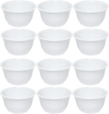 Bouillon Cup Color Melamine Set of 12- Dishwasher Safe Break-Resistant Reusable Bowls Serving Soup Bowl Broth Cups Soup Bowls Ice Cream Dipping Sauce