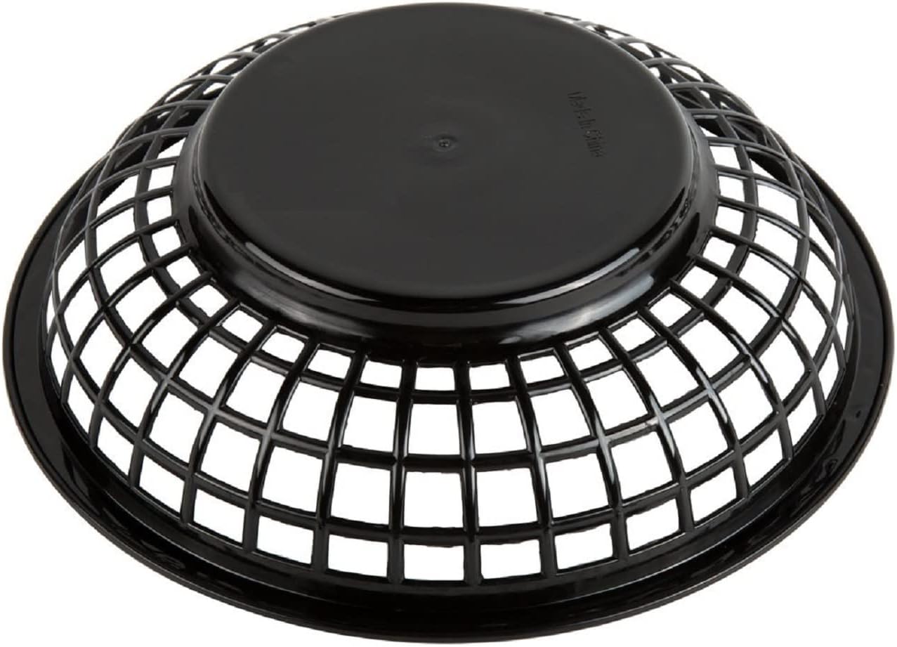 8" Round Fast Food Basket Plastic Set of 12- Fry Fast Food Reusable Foodservice Restaurant Diner Tray Plates Restaurant Supplies Deli Serving Chicken Burgers Sandwiches & Fries